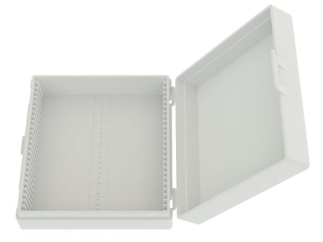 Objektträgerbox weiß für 25 Objektträger