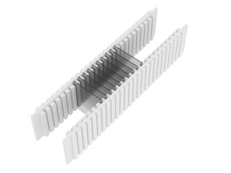 Rastersteg für 25 Objektträger bis zu 0,6 mm