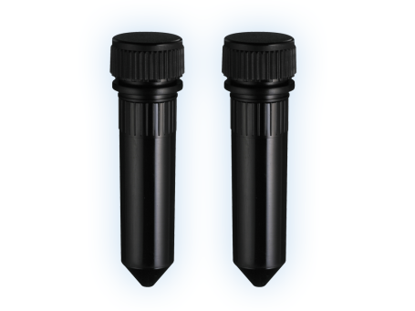 Reaktionsgefäße schwarz mit Schraubgewinde, 2,0 ml konisch