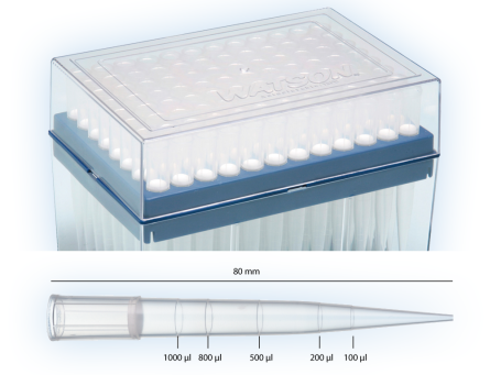 Filterspitzen Standard 1000 µl , 80 mm lang