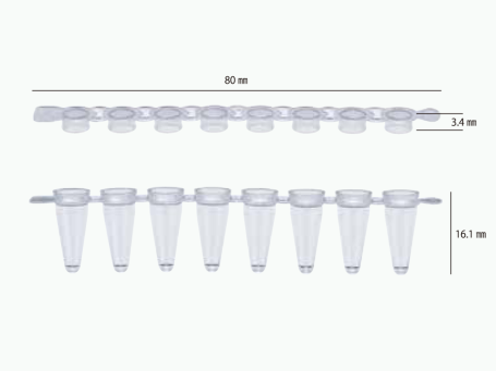 PCR 8er-Strips 0,1 ml ohne Deckel