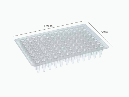 96 well PCR Platten 0,2 ml, non Skirted (10 Platten)